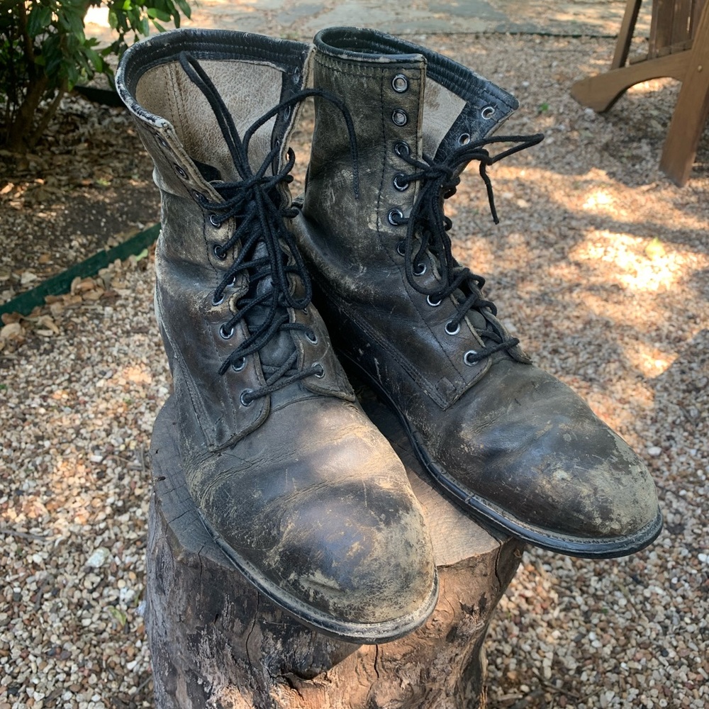 Vintage ANSI Shoe Company Mens Steel Toe Boots Sz. 10-10.5